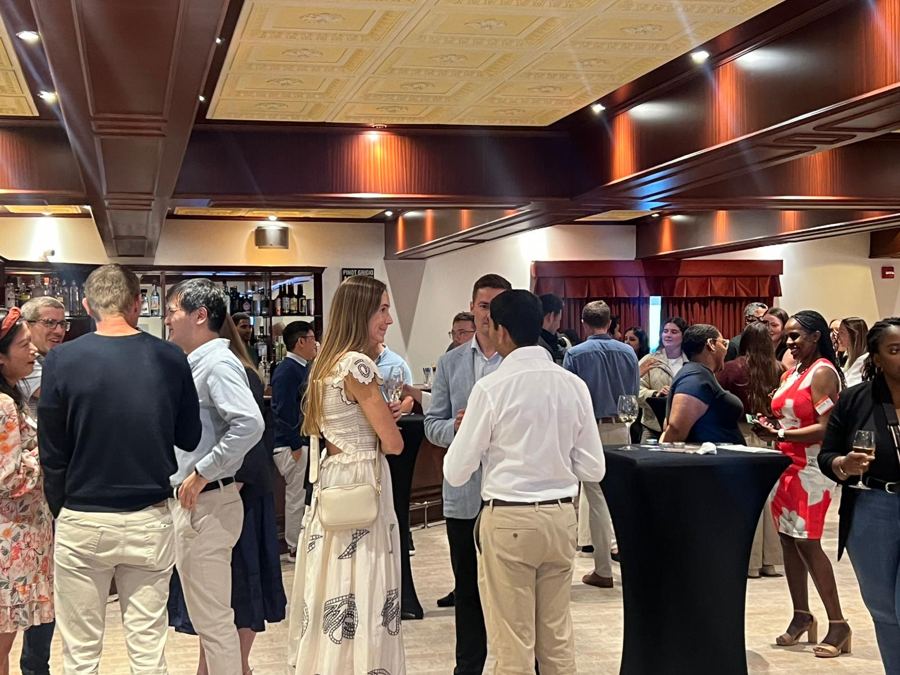 A full room at the Uncorked wine evening